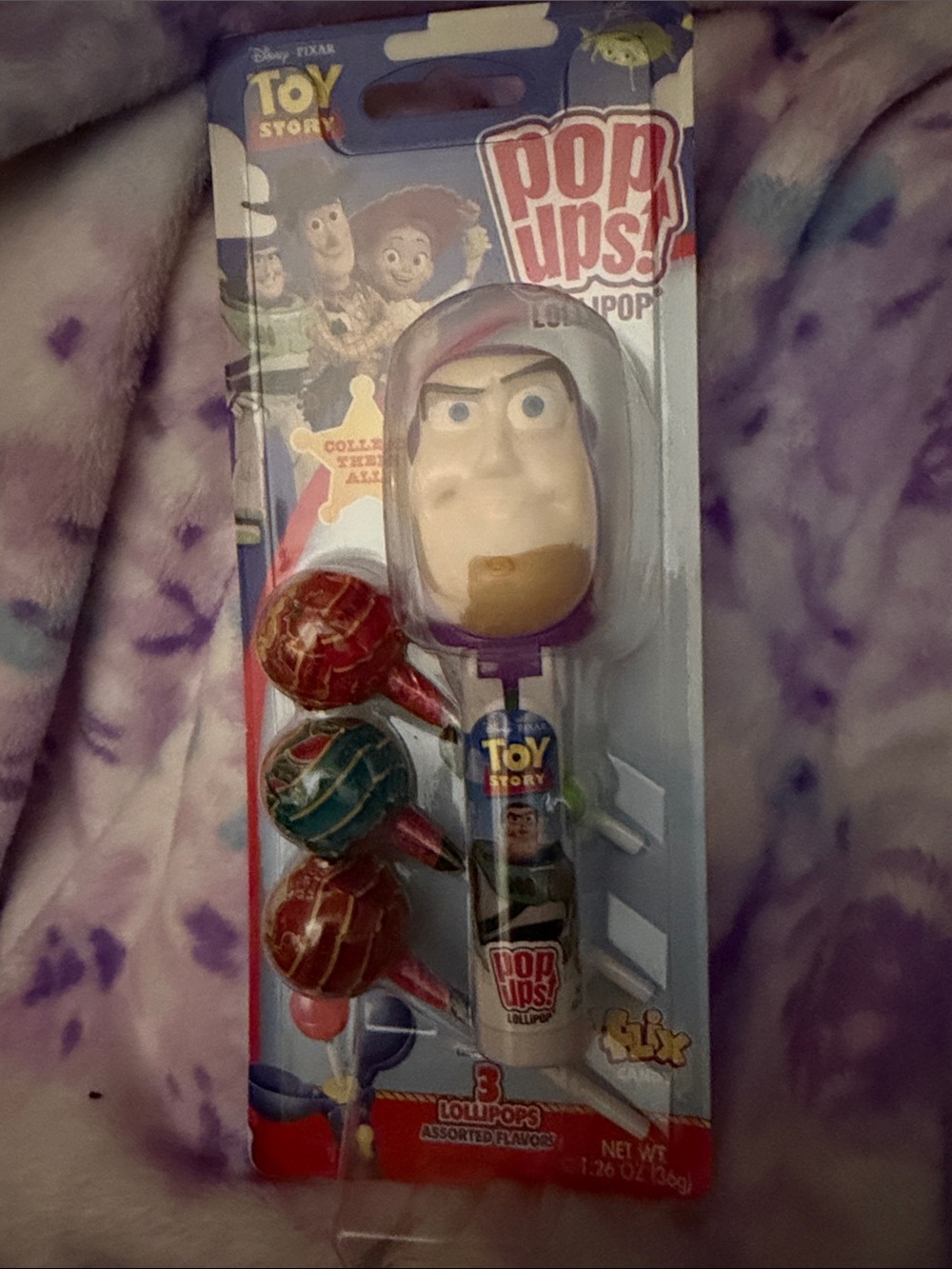 Toy story pop-ups lollipop buzz Lightyear
